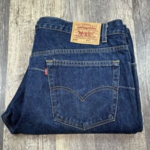 Vintage‎ 90s Levis 505 Mens 42x30 Straight Leg Regular Fit Blue Jeans Red Tab